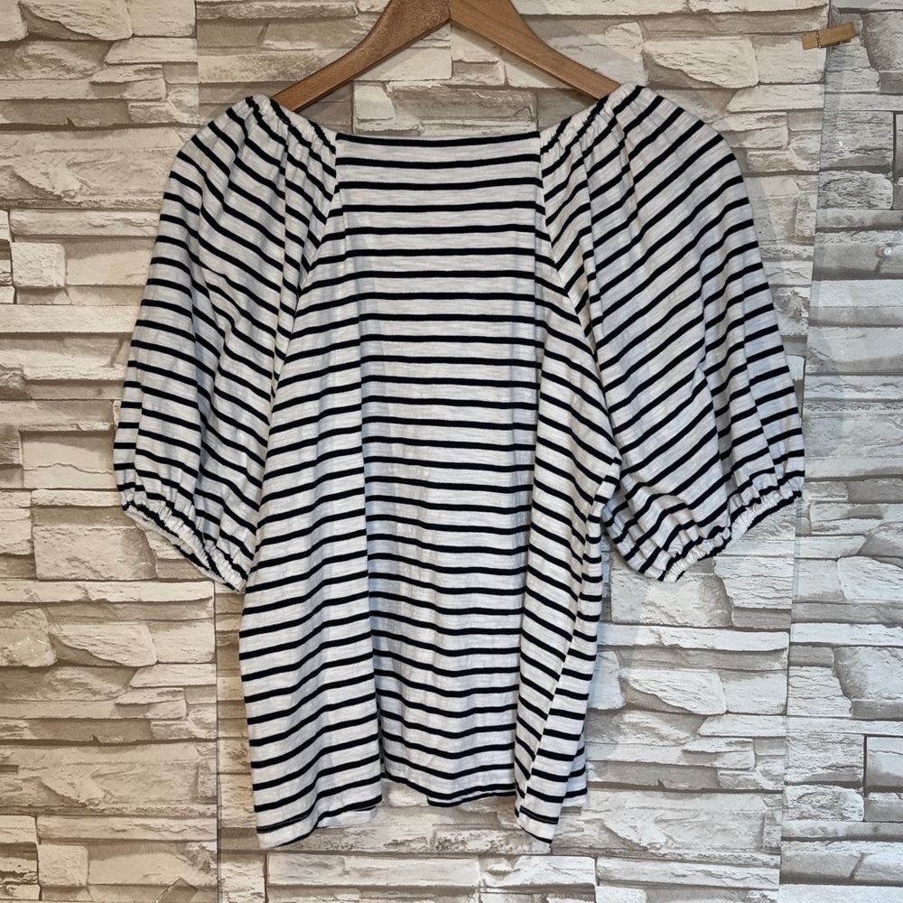 Maurices Charleston Striped Balloon Sleeve Top - Picture 4 of 9